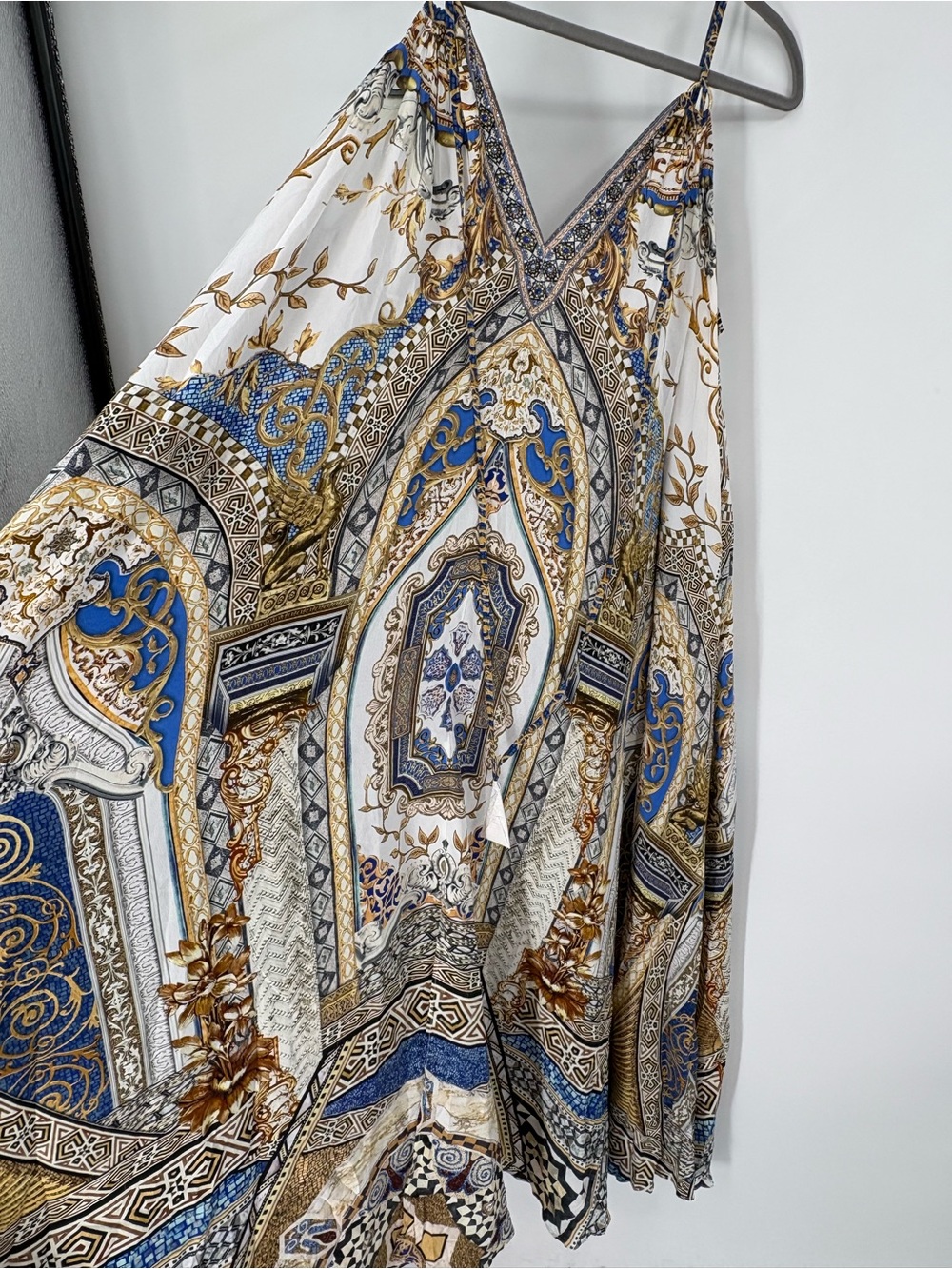 Camilla Silk Make Me Your Mosaic Ring Detail Strap Dress One Size Crystals $799 - Picture 15 of 16